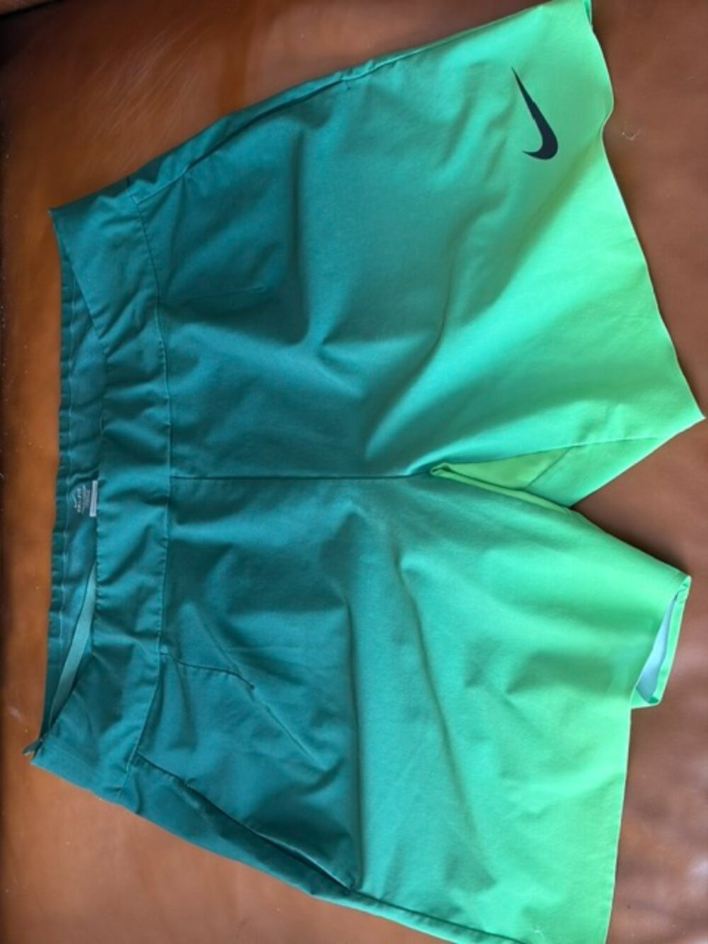 Nikie Dri-Fit Gradient Green Shorts size LG